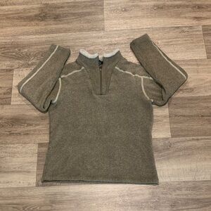 Kuhl Brown Quarter-Zip Sweater